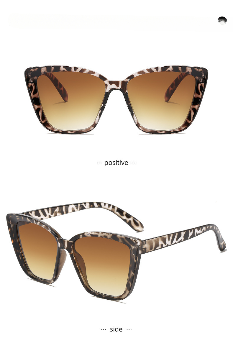 Modieuze cat eye zonnebril voor heren concaaf vierkant montuur_voghion.com