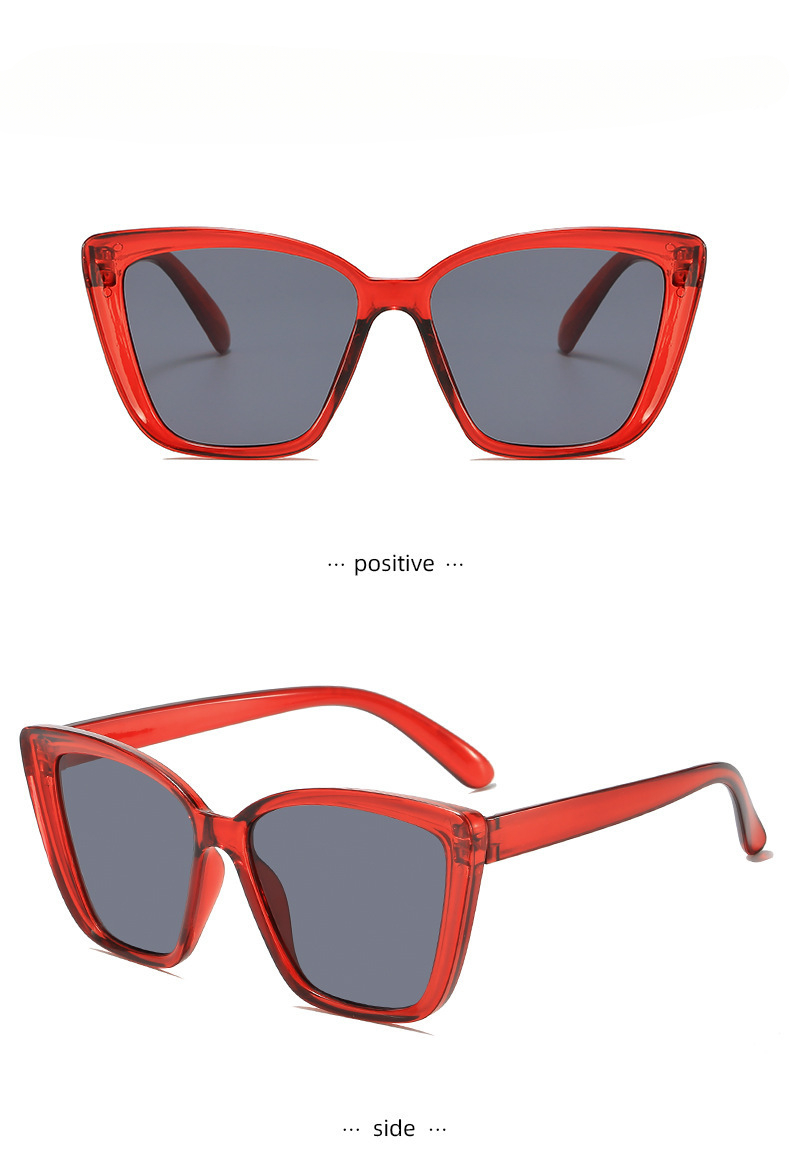 Modieuze cat eye zonnebril voor heren concaaf vierkant montuur_voghion.com