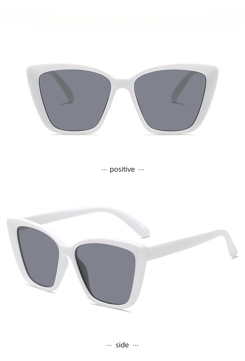 Modieuze cat eye zonnebril voor heren concaaf vierkant montuur_voghion.com