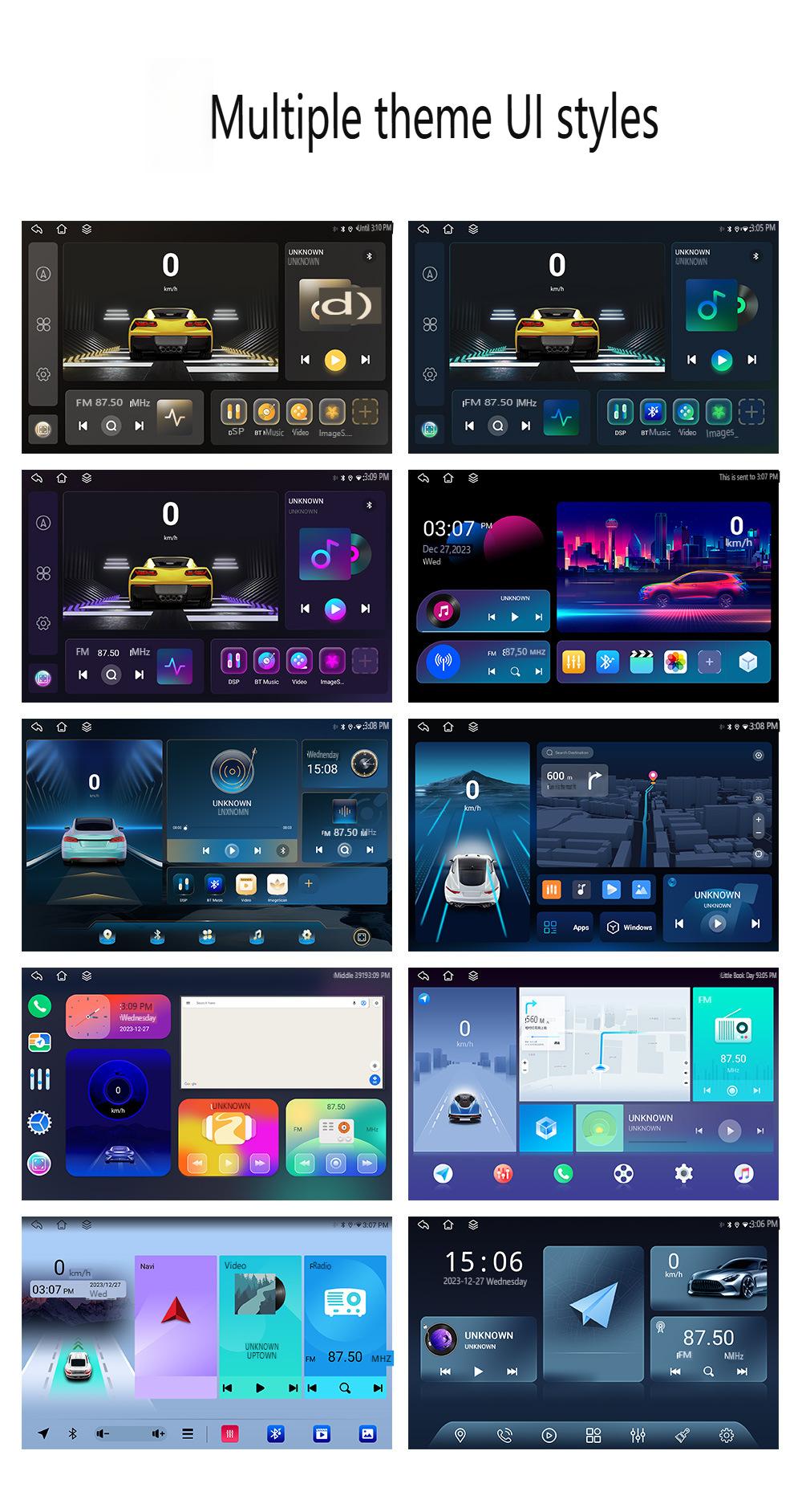 13,3-Zoll-Universal-Auto-GPS-Navigationssystem – 4G Android 8-Core Wireless CarPlay/Android Auto Touchscreen-Haupteinheit mit Split_voghion.com