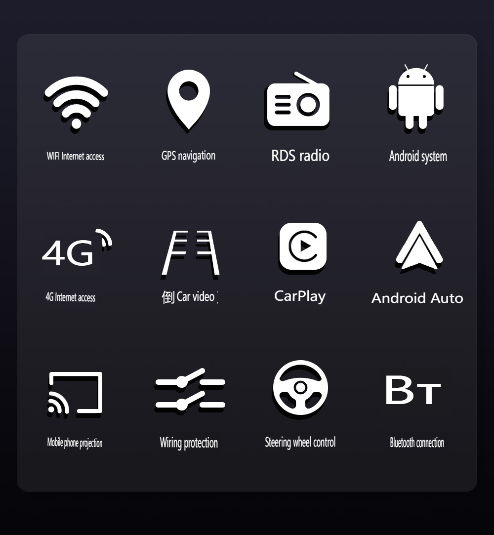 13,3-Zoll-Universal-Auto-GPS-Navigationssystem – 4G Android 8-Core Wireless CarPlay/Android Auto Touchscreen-Haupteinheit mit Split_voghion.com