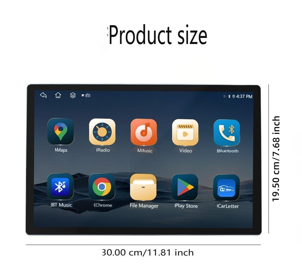 13,3-Zoll-Universal-Auto-GPS-Navigationssystem – 4G Android 8-Core Wireless CarPlay/Android Auto Touchscreen-Haupteinheit mit Split_voghion.com