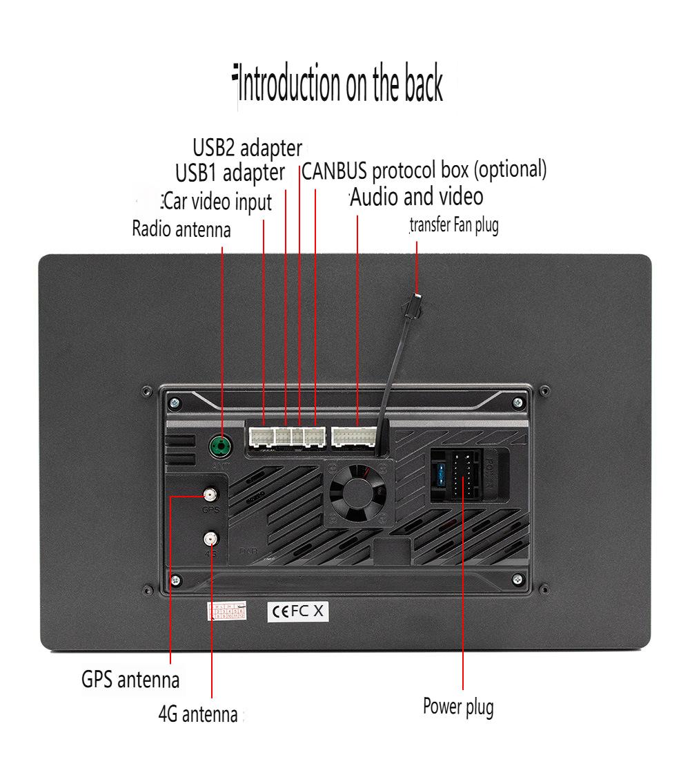 13,3-Zoll-Universal-Auto-GPS-Navigationssystem – 4G Android 8-Core Wireless CarPlay/Android Auto Touchscreen-Haupteinheit mit Split_voghion.com