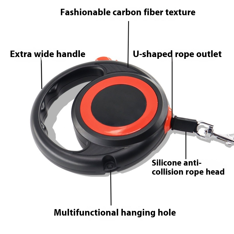Best-selling Pet Stretchable Leash Automatic Dog Leash Portable Walking Leash Dog Chain Stock DoffyPet_voghion.com