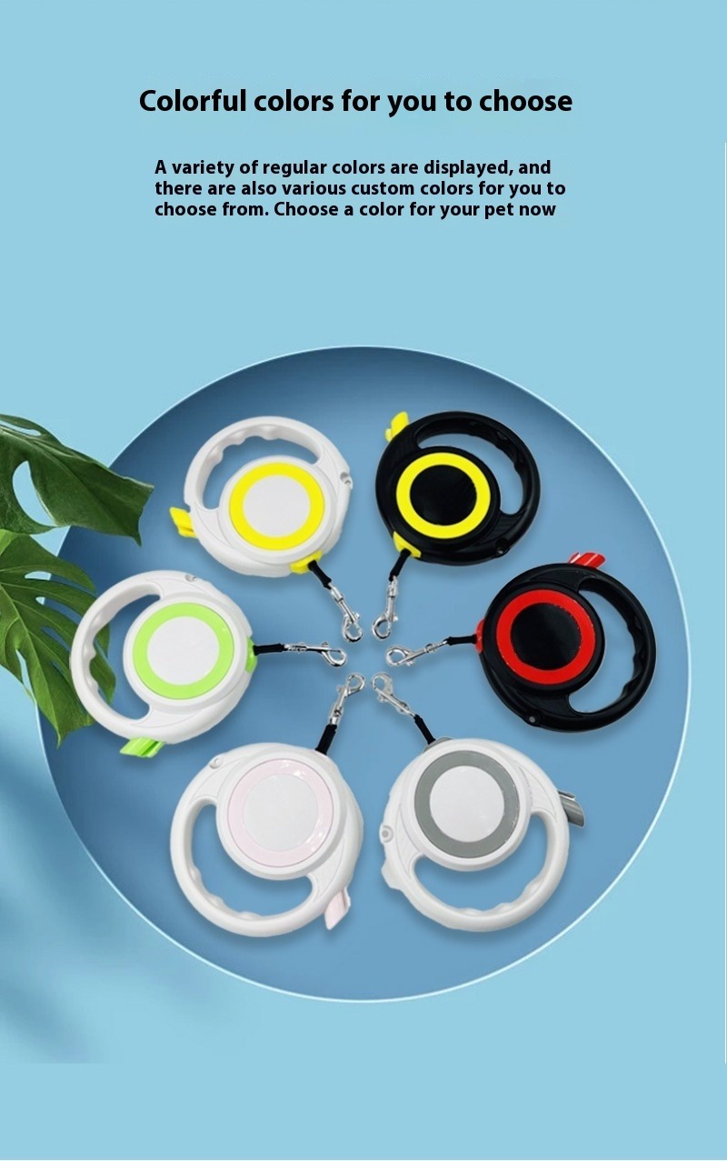 Best-selling Pet Stretchable Leash Automatic Dog Leash Portable Walking Leash Dog Chain Stock DoffyPet_voghion.com