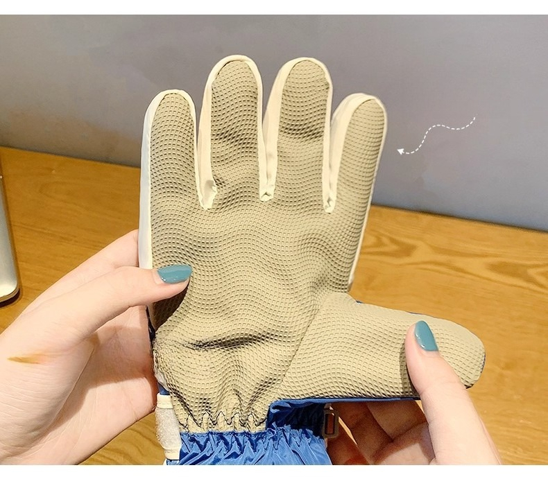 Guanti da sci invernali per bambini, caldi, per ragazzi e ragazze, per giocare sulla neve, anti-schizzi, in velluto, per ragazze, con dita fredde, transfrontalieri_voghion.com