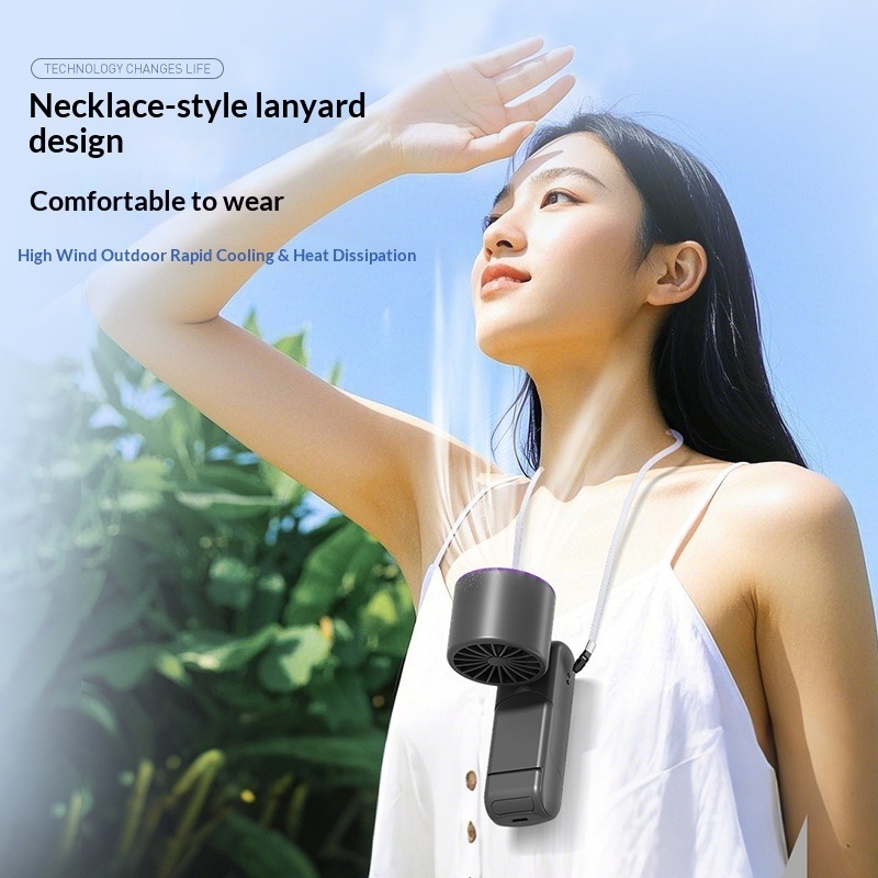 AgileLife's nieuwe draagbare koelventilator met 199 snelheden, opvouwbare turbine, mini-halfgeleider ijscompressor, kleine ventilator_voghion.com