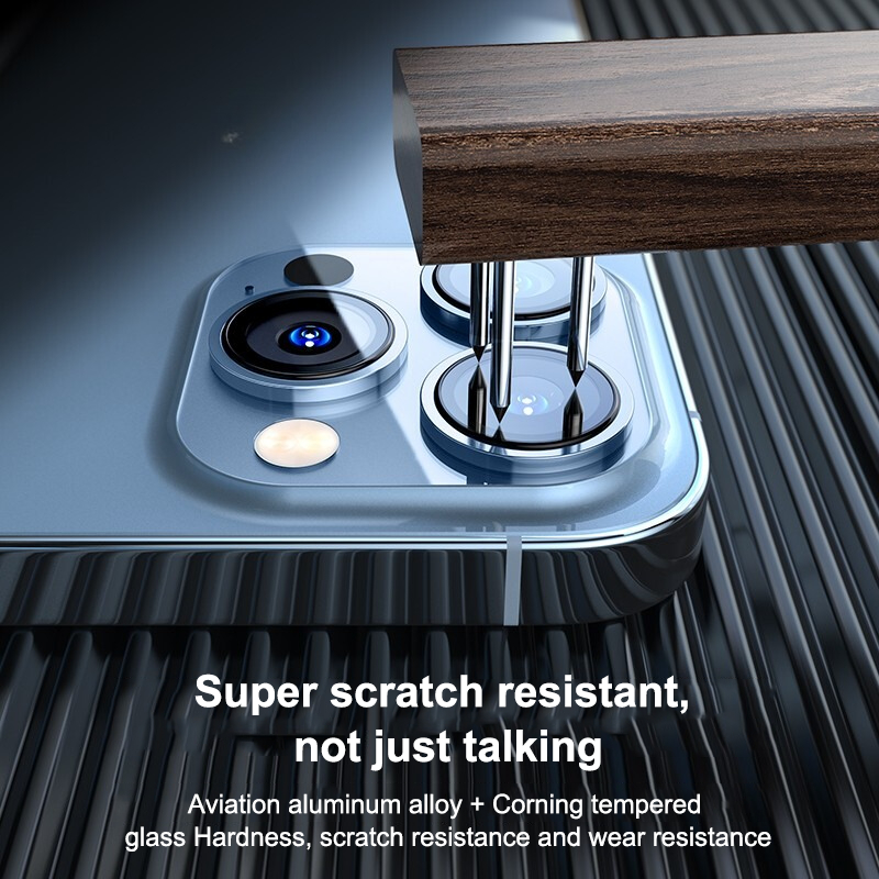 Kameraschutzglas mit Metallring für iPhone 11, 12, 13, 14 Pro Max (Vollbild) und iPhone 14 Plus, 12, 13 Mini_voghion.com