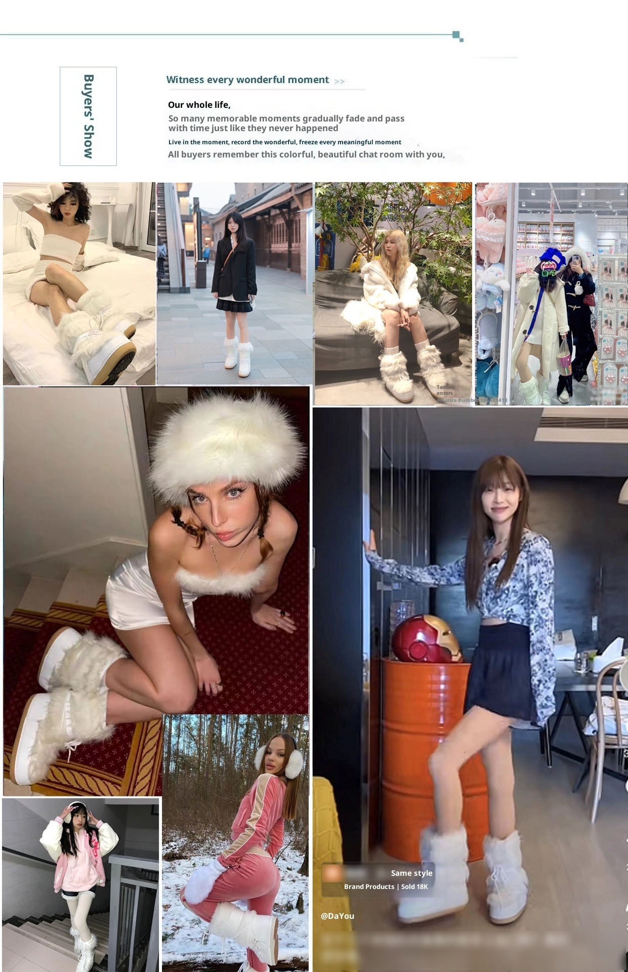 NOKOMETA 2025 Winter European And American Fashion Space Boots Hairy Moon Shoes Snow Boots Women's Velvet Women_voghion.com