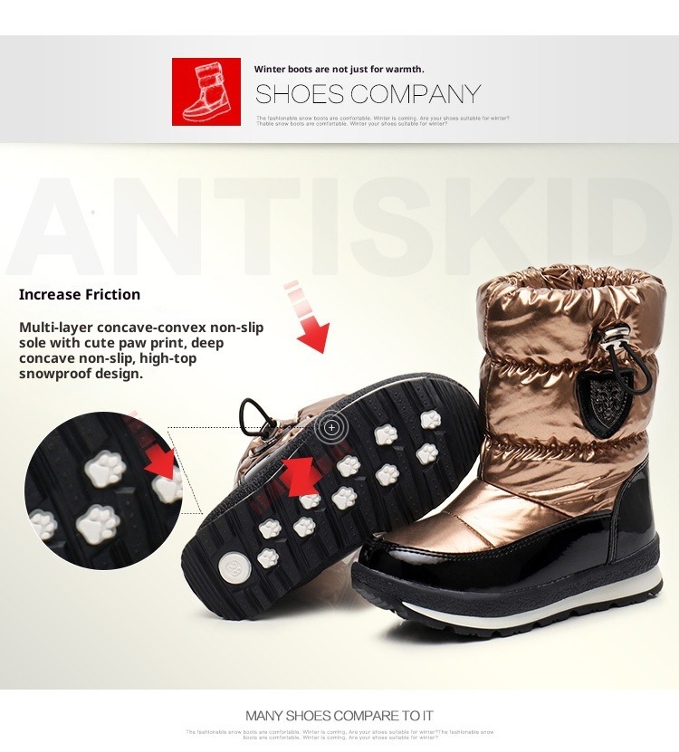 NOKOMETA Children's Parent-child Snow Boots Men's And Women's Winter Medium Tube Wool Thickened Warm Large Size Cotton Shoes Winter Boots Waterproof_voghion.com