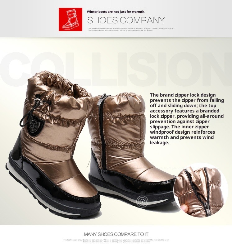 NOKOMETA Children's Parent-child Snow Boots Men's And Women's Winter Medium Tube Wool Thickened Warm Large Size Cotton Shoes Winter Boots Waterproof_voghion.com