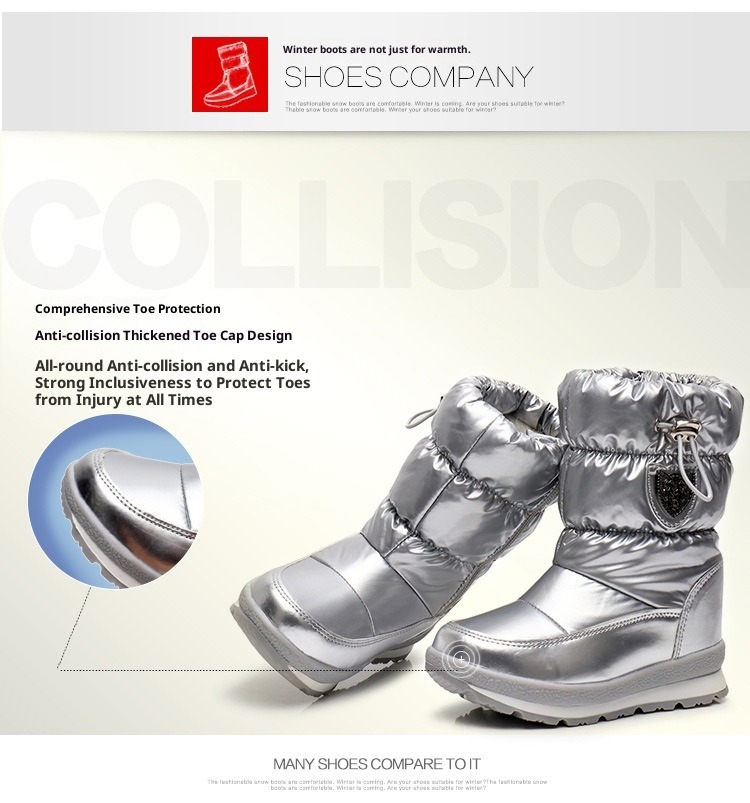 NOKOMETA Children's Parent-child Snow Boots Men's And Women's Winter Medium Tube Wool Thickened Warm Large Size Cotton Shoes Winter Boots Waterproof_voghion.com