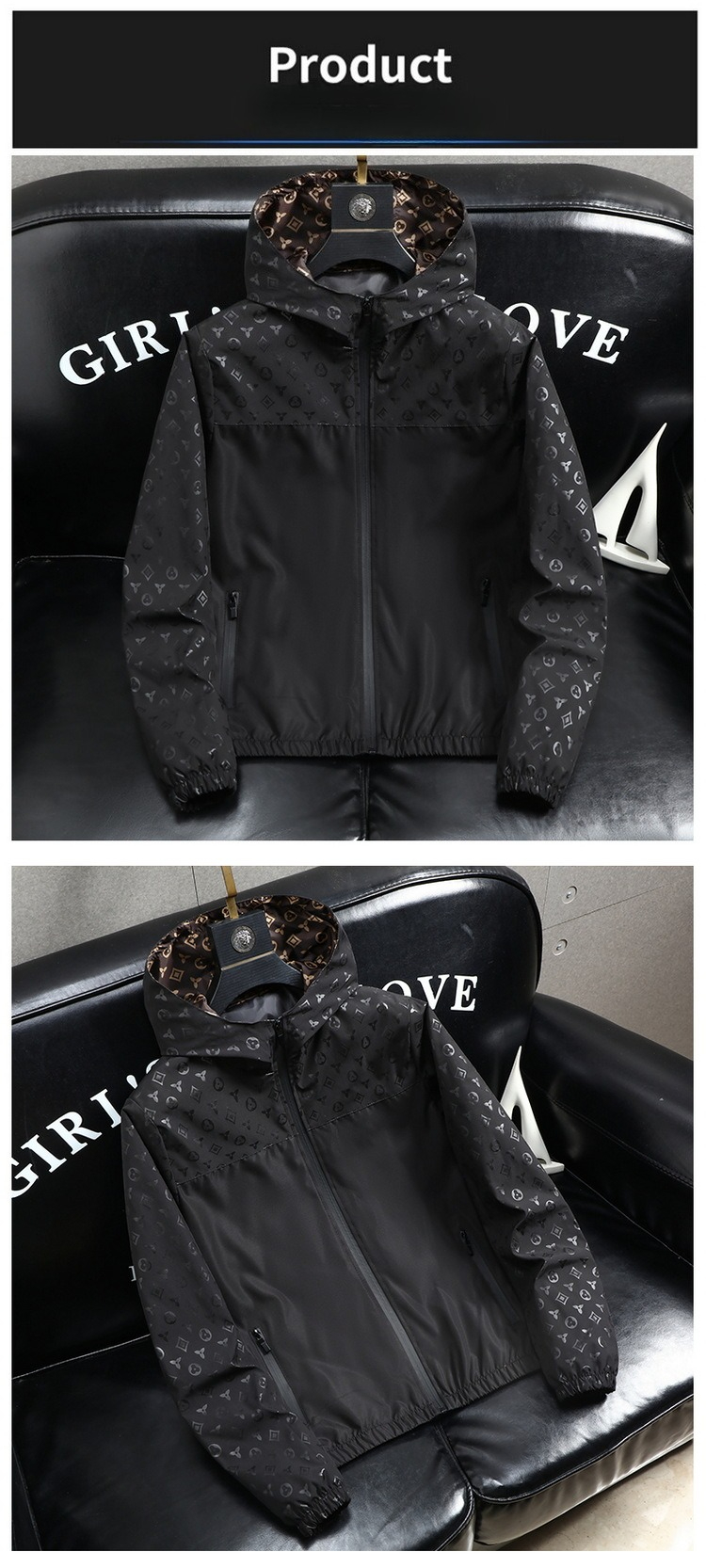 Manteau tendance printemps-automne 2025 pour homme, veste à capuche tendance pour jeunes, veste décontractée polyvalente pour homme_voghion.com