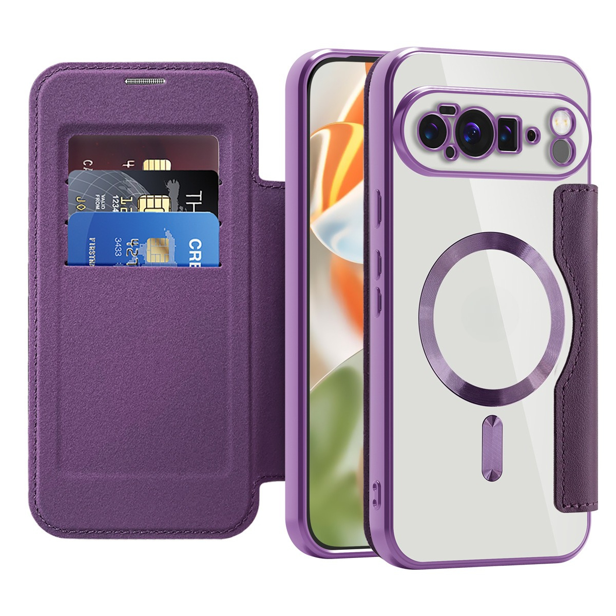 Magnetische Leder Handyhülle Für Pixel Pro Xl Und Pixel Modelle_voghion.com