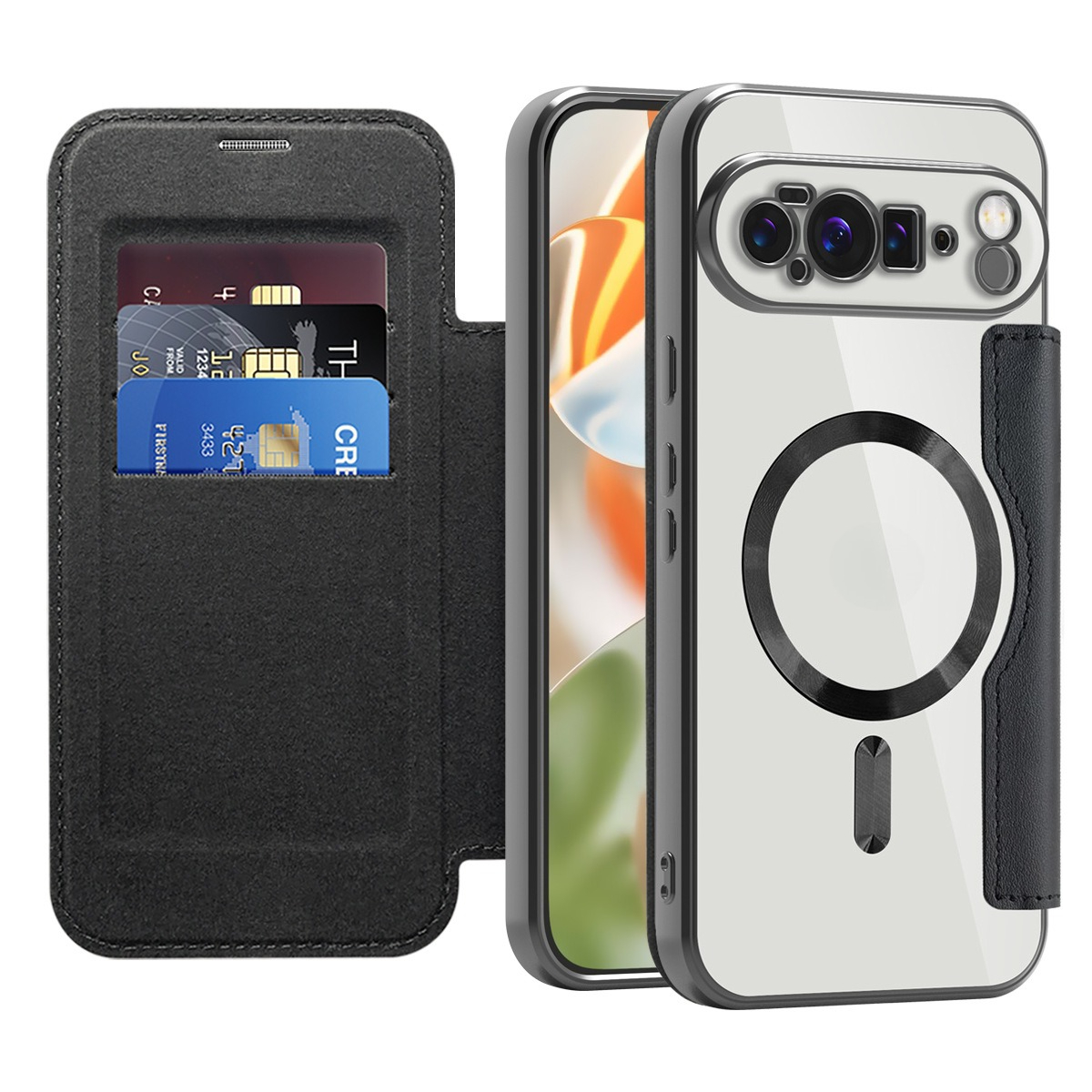 Magnetische Leder Handyhülle Für Pixel Pro Xl Und Pixel Modelle_voghion.com