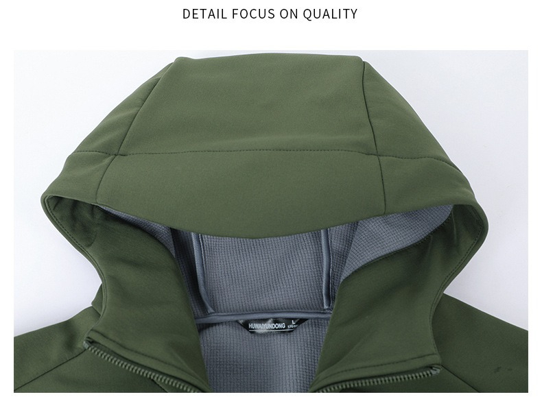 New Soft Shell Jacket Men's Trend Outdoor Jacket Windproof Waterproof Casual Sports Jacket Versatile_voghion.com