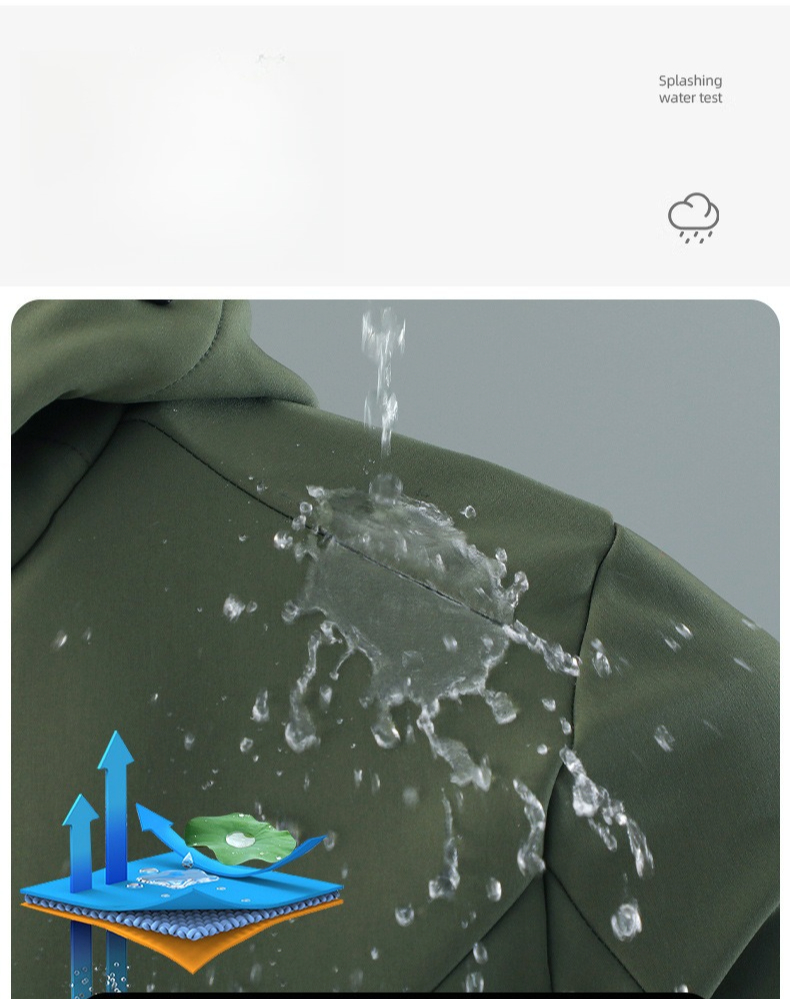 New Soft Shell Jacket Men's Trend Outdoor Jacket Windproof Waterproof Casual Sports Jacket Versatile_voghion.com