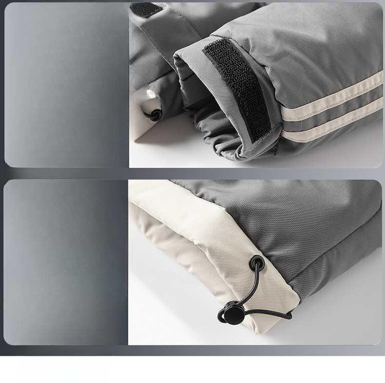 Men's Thickened Down Padded Jacket For Winter With Two Stripes_voghion.com