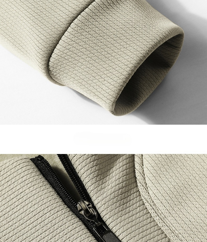 Fleece Thickened Sweater Men's Crew Neck Spring And Autumn Warm Casual T-shirt_viptrois.com