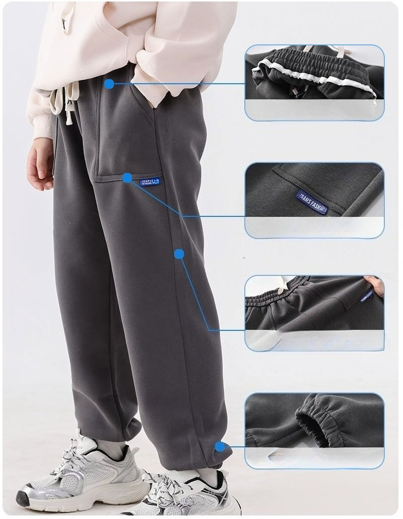 Casual Joggers For Boys And Girls Kids Loose Winter Sportswear_voghion.com