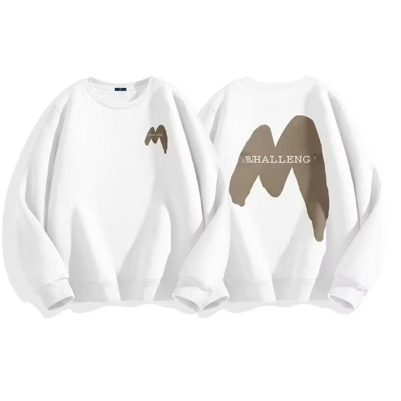 Herren Fleece Pullover Oversized Für Den Winter Mit Rundhalsausschnitt_voghion.com