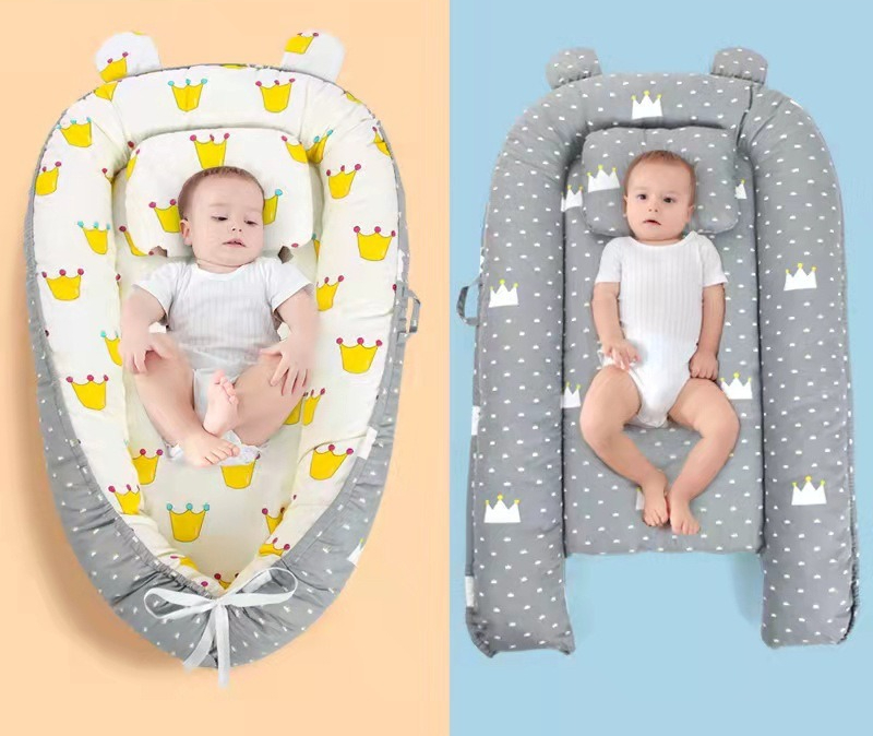 Letto bionico per neonati, letto uterino di sicurezza, nido per neonati, letto anti-salto per neonati, letto centrale, artefatto per il sonno autunnale e invernale_voghion.com