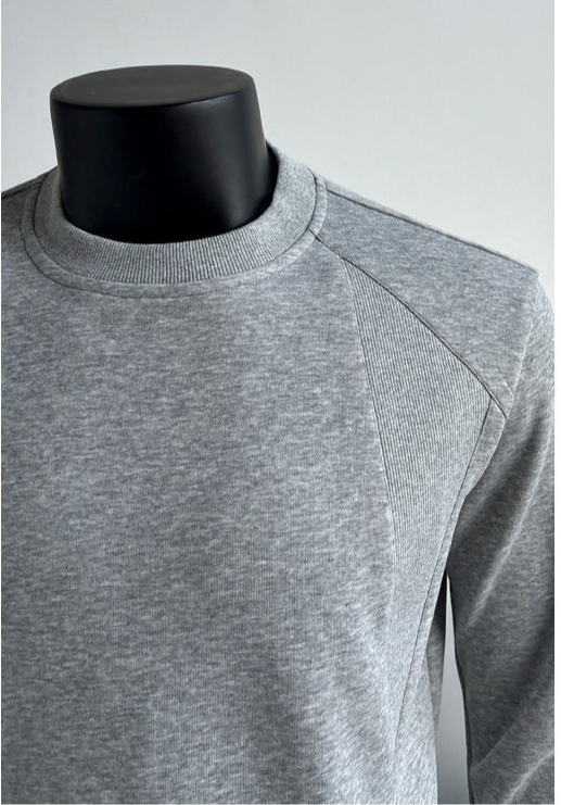 Mamba Cotton American-style Deconstructed Patchwork Silhouette Long-sleeve T-shirt, Round-neck Sweatshirt, Autumn_viptrois.com