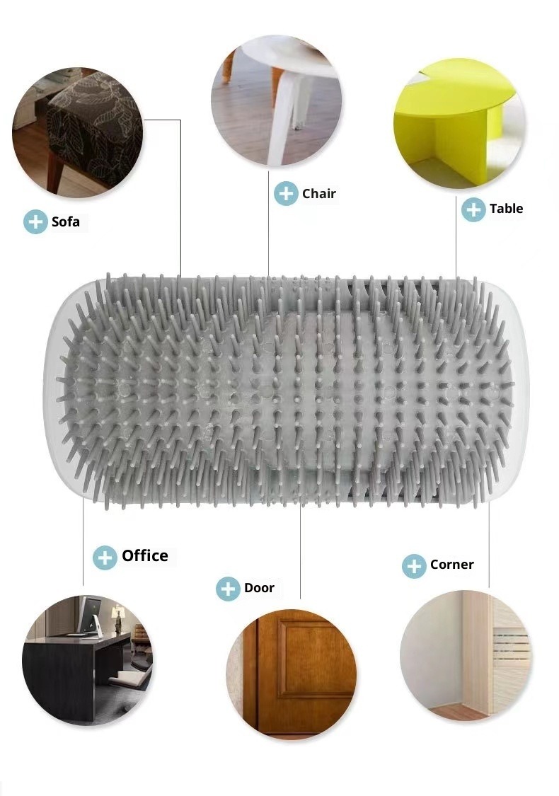 Katzenkamm zur Haarentfernung, Massagebürste, Katzenminze-Spielzeug, Haustierbedarf_voghion.com