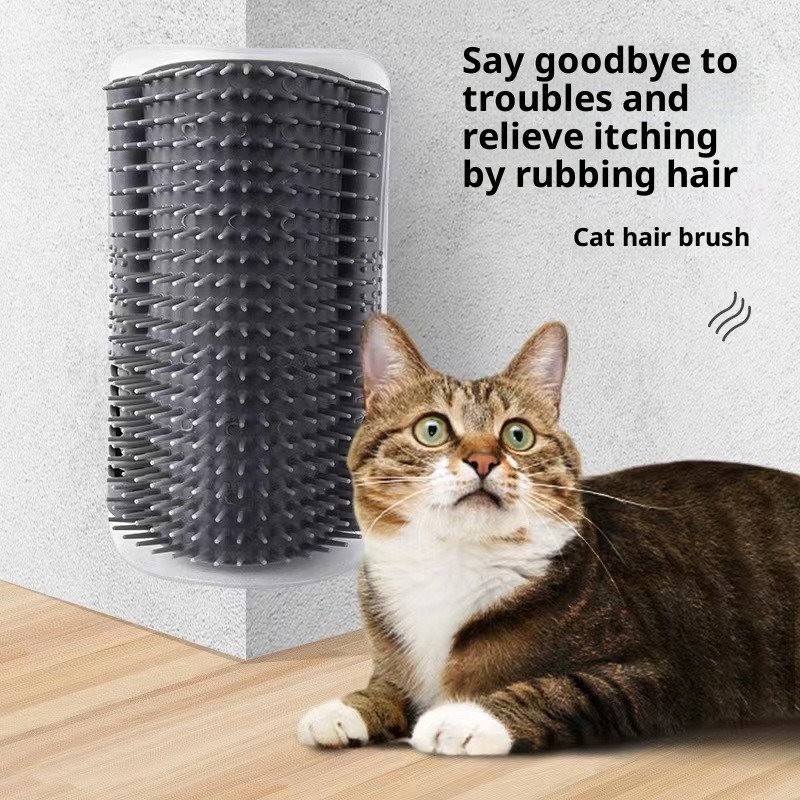 Katzenkamm zur Haarentfernung, Massagebürste, Katzenminze-Spielzeug, Haustierbedarf_voghion.com