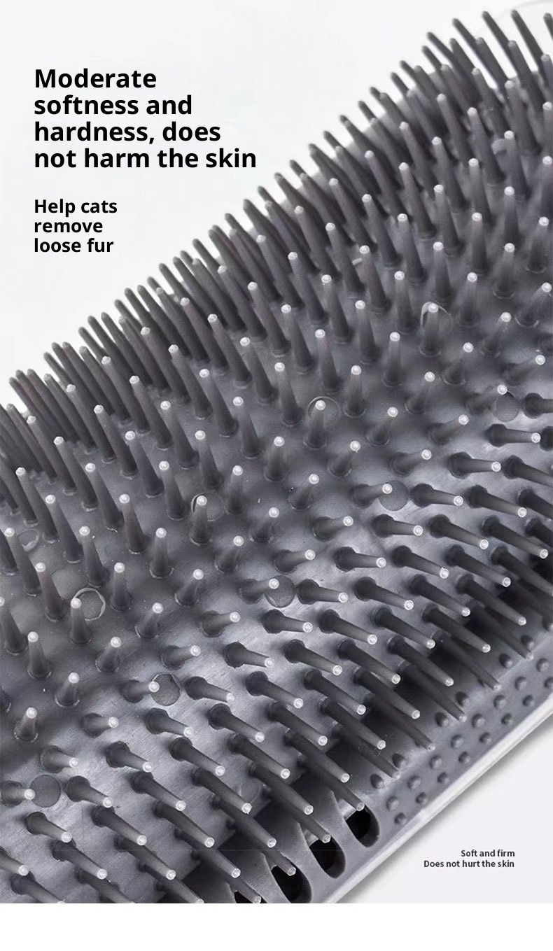 Katzenkamm zur Haarentfernung, Massagebürste, Katzenminze-Spielzeug, Haustierbedarf_voghion.com