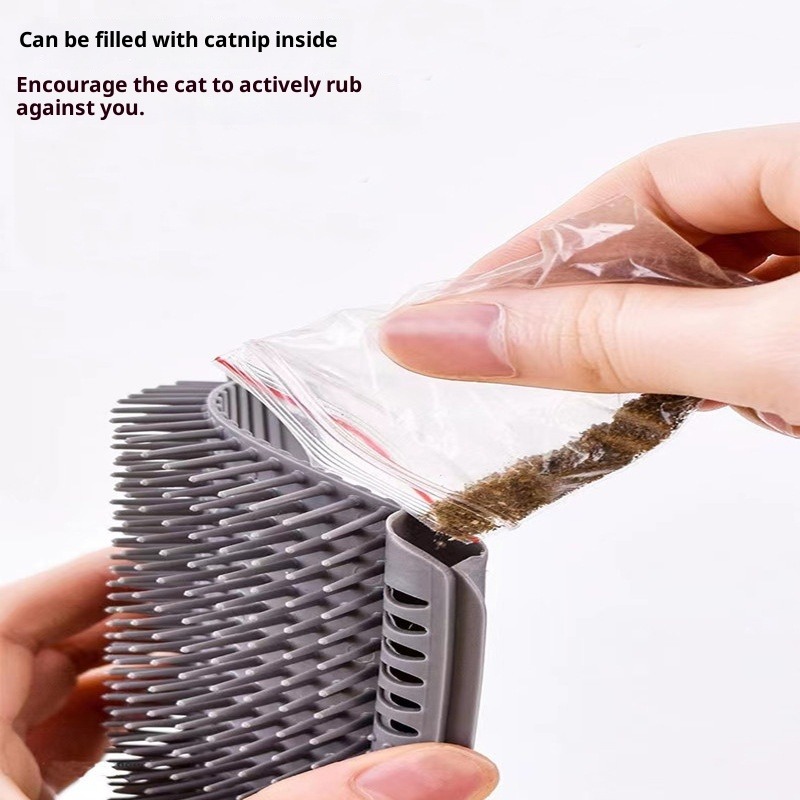 Katzenkamm zur Haarentfernung, Massagebürste, Katzenminze-Spielzeug, Haustierbedarf_voghion.com