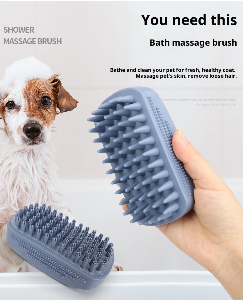 Spazzola da bagno per animali domestici, spazzola da bagno per cani, massaggio speciale per cani di grossa taglia, spazzola per la rimozione dei peli, spazzola da bagno_voghion.com