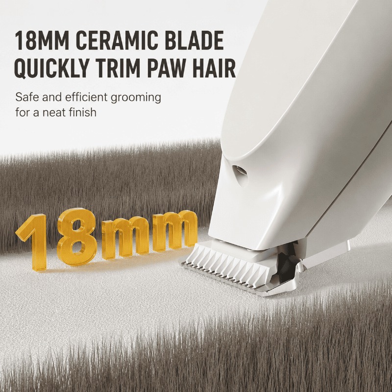 Precision trimming on dog paws