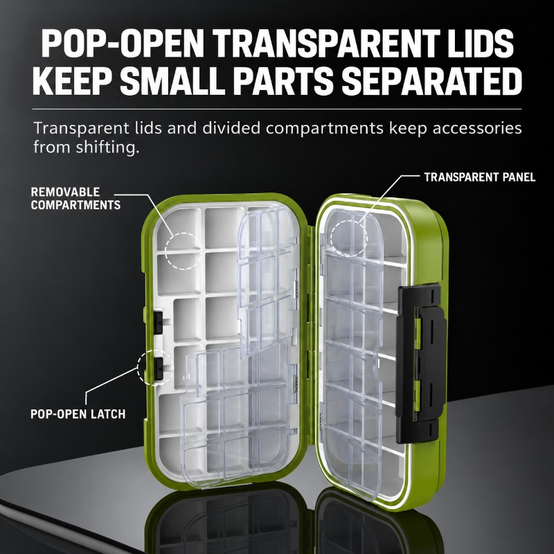 Transparent inner covers with quick-release latches