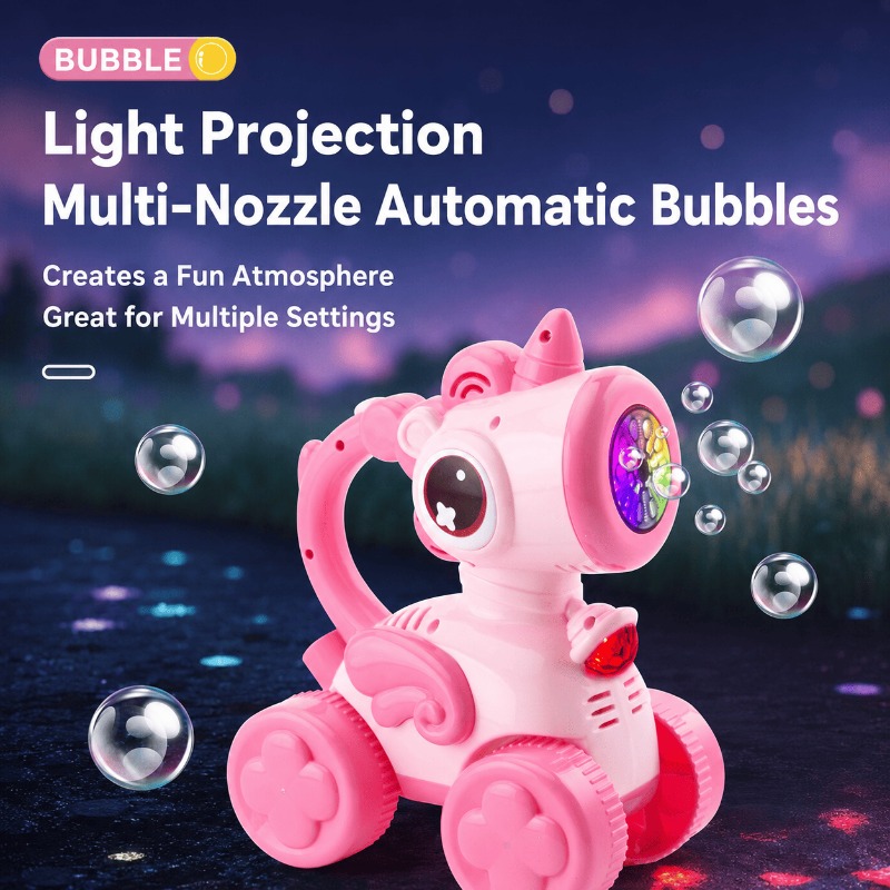 Bolle e proiezioni luminose colorate