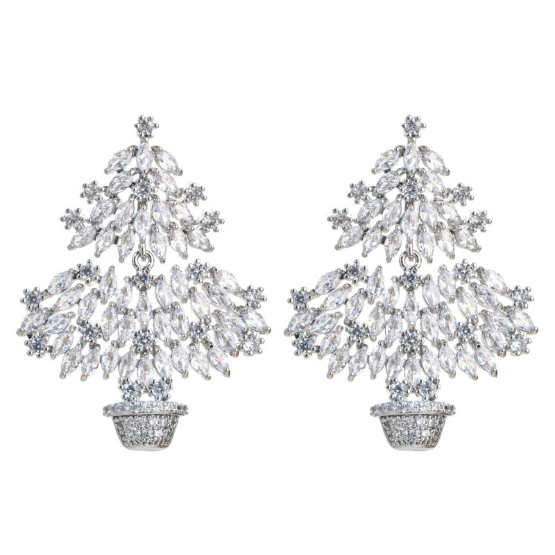 Limited Edition 3D Christmas Tree Earrings | Wear The Holiday Spirit On Your Ears When The Christmas Tree “grows” From Your Desk To Your Ears, Every G_voghion.com