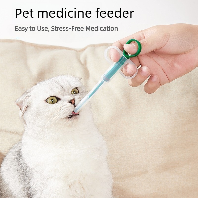 Pet Pill Dispenser For Dogs & Cats | Double-Ended Medicine Feeder For Tablets & Worming Pills | Easy & Safe Oral Medication Tool_voghion.com