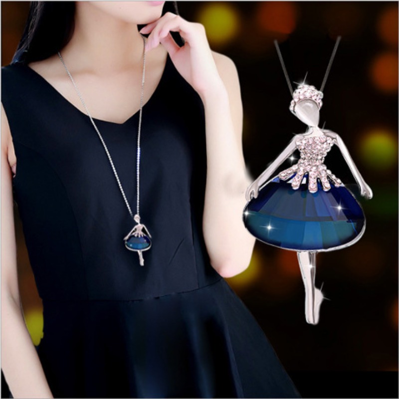 Collana lunga con pendente per donna gioiello moda autunno inverno_voghion.com