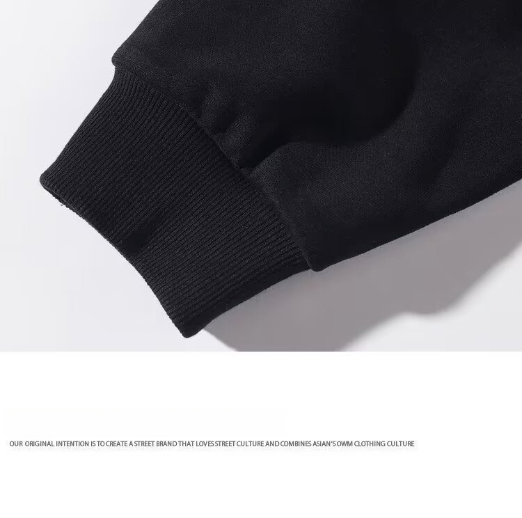Pull ample en polaire pour homme, automne-hiver, grande taille, décontracté, sans bonnet, avec vêtements intégrés._voghion.com