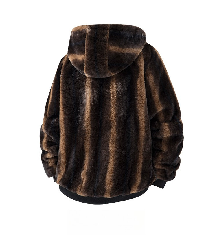 Men's Thickened Hooded Fleece Fleece Casual Jacket Outdoor Warm Casual_viptrois.com