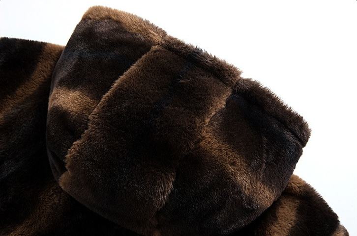 Men's Thickened Hooded Fleece Fleece Casual Jacket Outdoor Warm Casual_viptrois.com