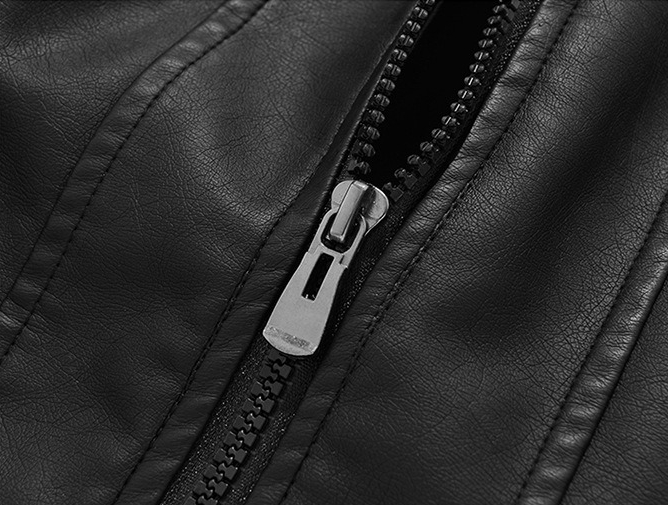 New Jacket Men's Leather Jacket Stand-up Collar Loose Casual American Top Women's Versatile Coat_viptrois.com