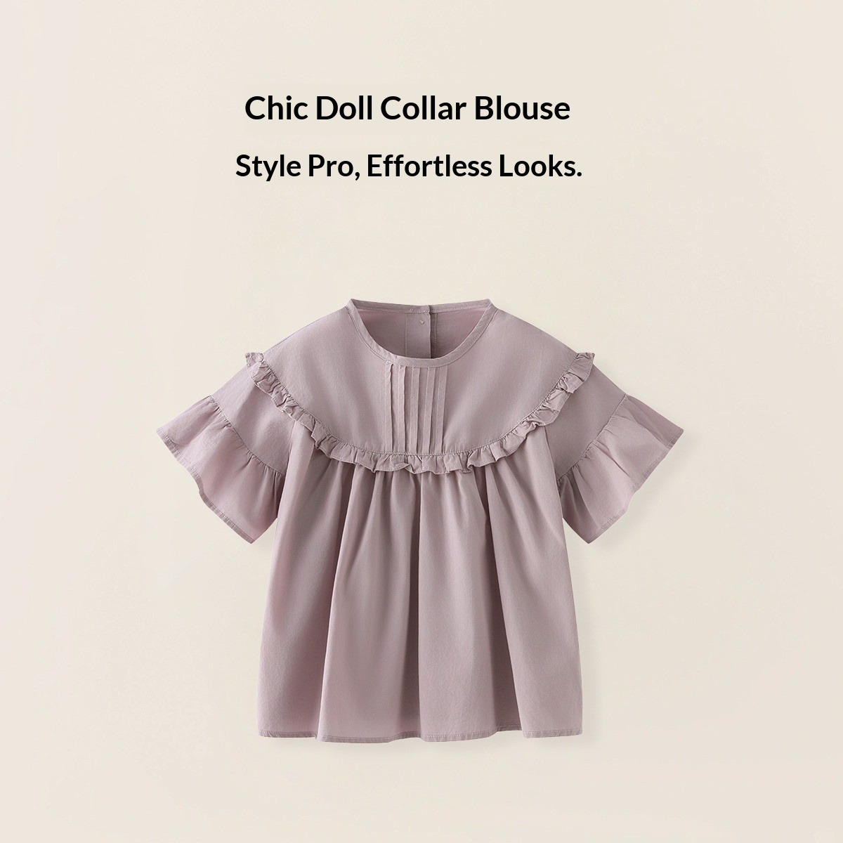 Girls' Short Sleeve T-Shirt Summer 2026 Collection Cute Babydoll Top Soft Casual Tee For Toddler Girls & Older Kids_voghion.com