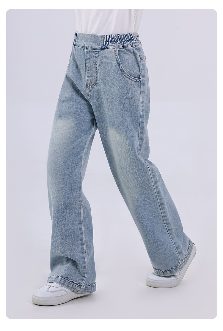 Mädchen-Schlagjeans Frühling & Sommer 2026 – Neu eingetroffen: Modische, leicht ausgestellte Bootcut-Hosen für Kleinkinder und Kinder – Lässige Jeans_voghion.com