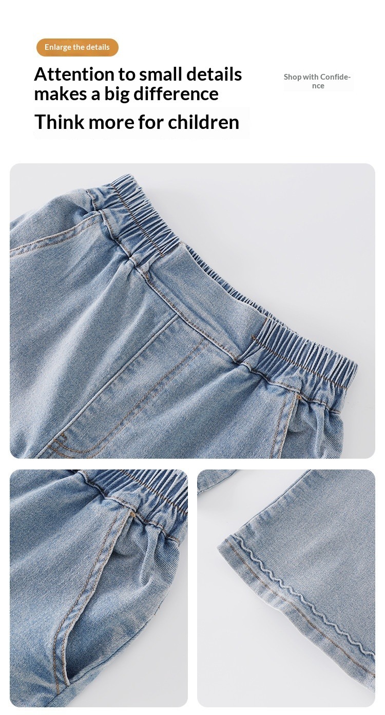 Mädchen-Schlagjeans Frühling & Sommer 2026 – Neu eingetroffen: Modische, leicht ausgestellte Bootcut-Hosen für Kleinkinder und Kinder – Lässige Jeans_voghion.com