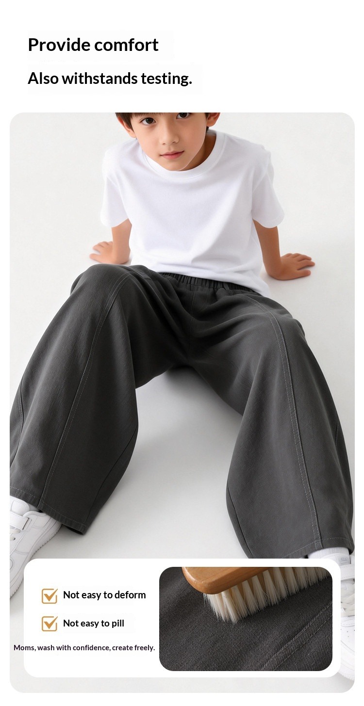 Boys Casual Trousers For Spring And Autumn Activewear_voghion.com