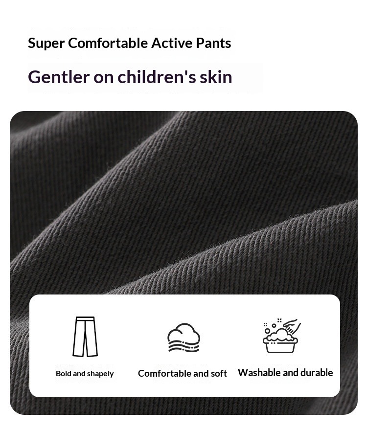 Boys Casual Trousers For Spring And Autumn Activewear_voghion.com