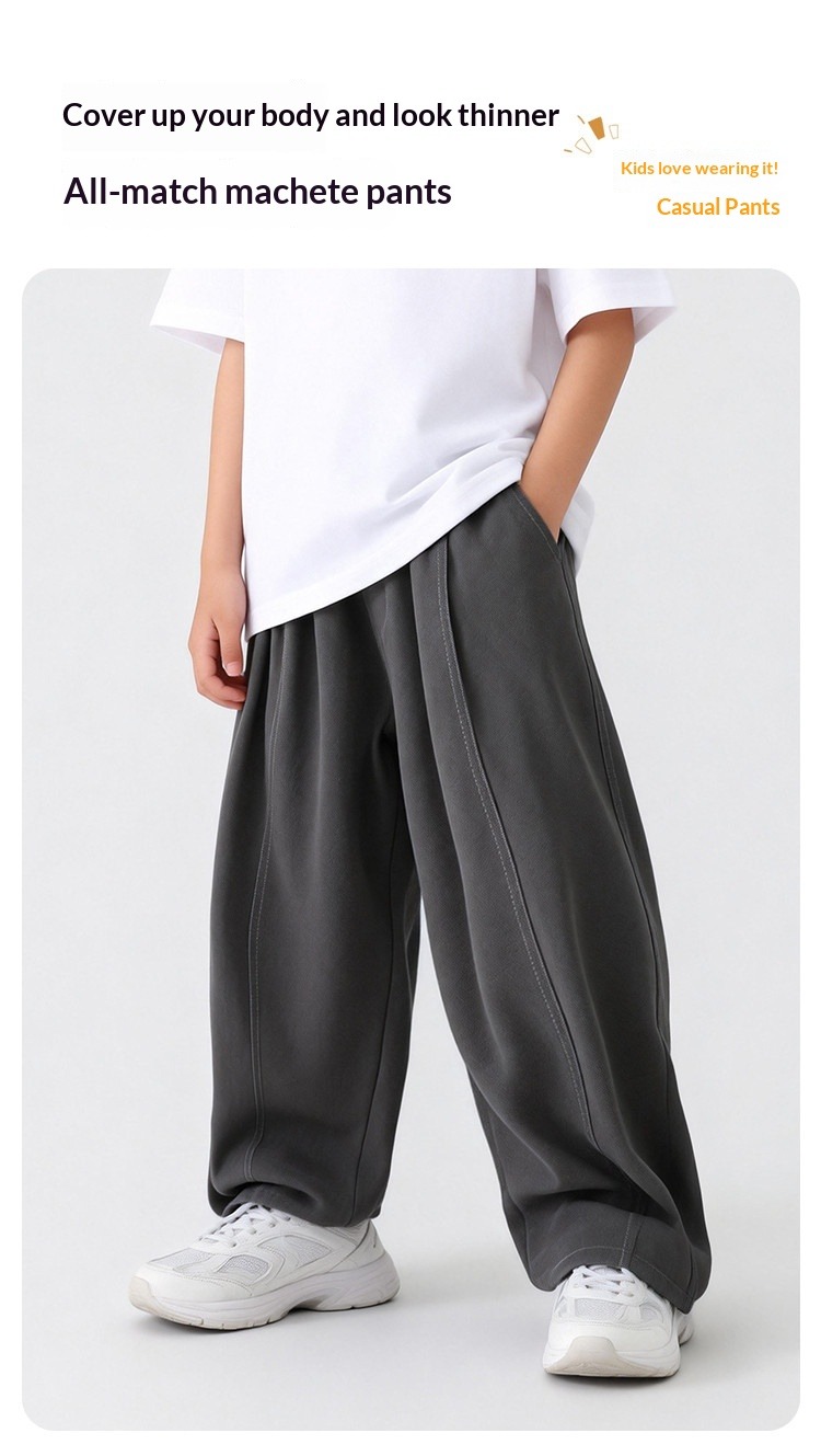 Boys Casual Trousers For Spring And Autumn Activewear_voghion.com