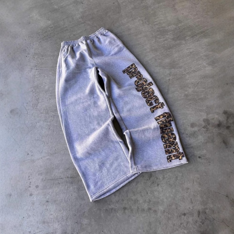 2026 Europe And The United States New Viral Trends Fashion Retro Versatile Casual Trousers Men And Women Street Leopard Print Loose Sweatpants_viptrois.com