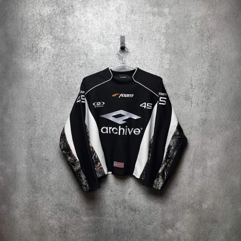Popular Hot-selling American Retro Functional Wind Street Racing Suit Hip-hop Men's Sweater Casual Loose High Street Locomotive Top_viptrois.com
